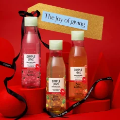 Żel pod prysznic Simple Joys Love Nature z organiczną truskawką - edycja świąteczna 250 ml