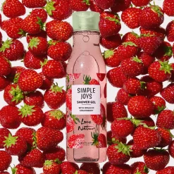 Żel pod prysznic Simple Joys Love Nature z organiczną truskawką 250 ml