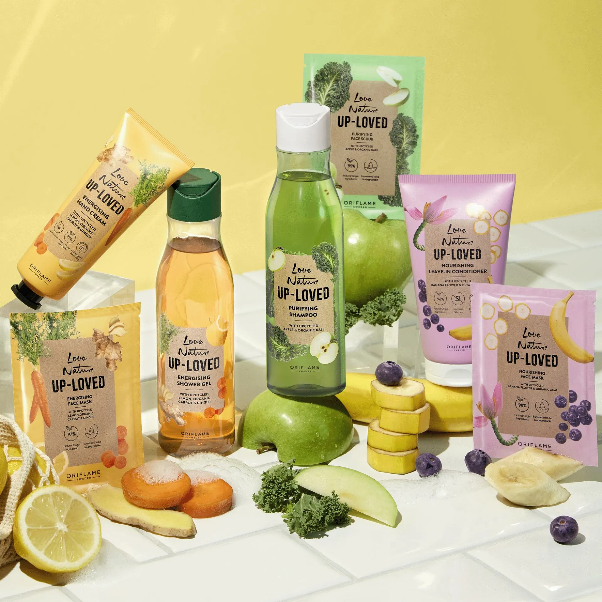 Energetyzujący krem do rąk Love Nature Up-Loved z cytryną z upcyklingu, organiczną marchwią i imbirem 75 ml