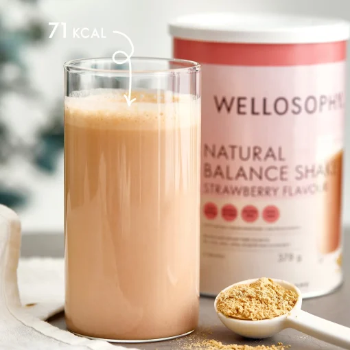 Koktajl Natural Balance Wellosophy - smak truskawkowy 378 g