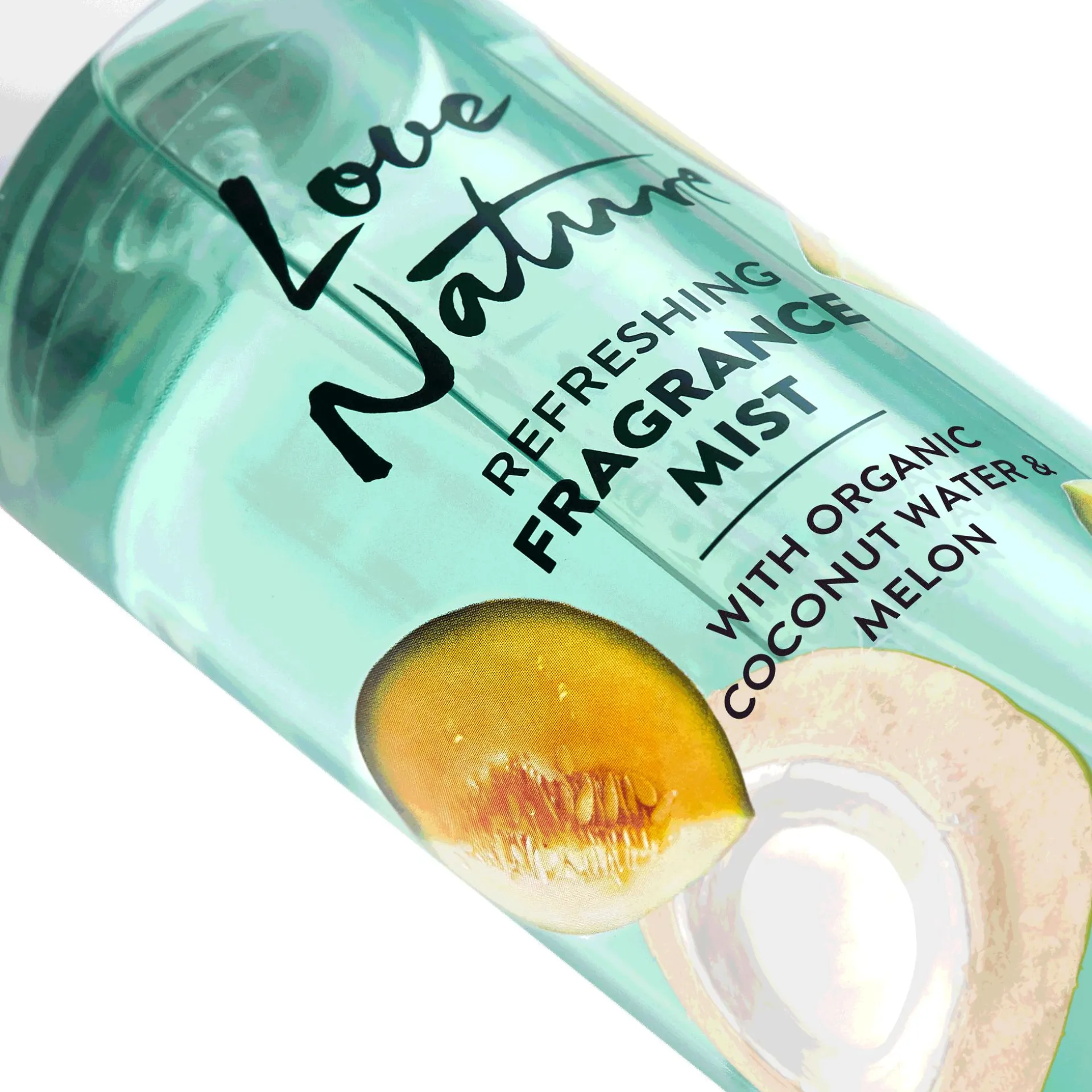 Odświeżająca mgiełka do ciała Love Nature z organiczną wodą kokosową i melonem 200 ml