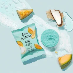 Odświeżające mydło Love Nature z organiczną wodą kokosową i melonem 75 g