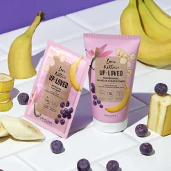 Odżywcza maska do włosów bez spłukiwania Love Nature Up-Loved z kwiatem bananowca z upcyklingu i organicznymi acai 150 ml