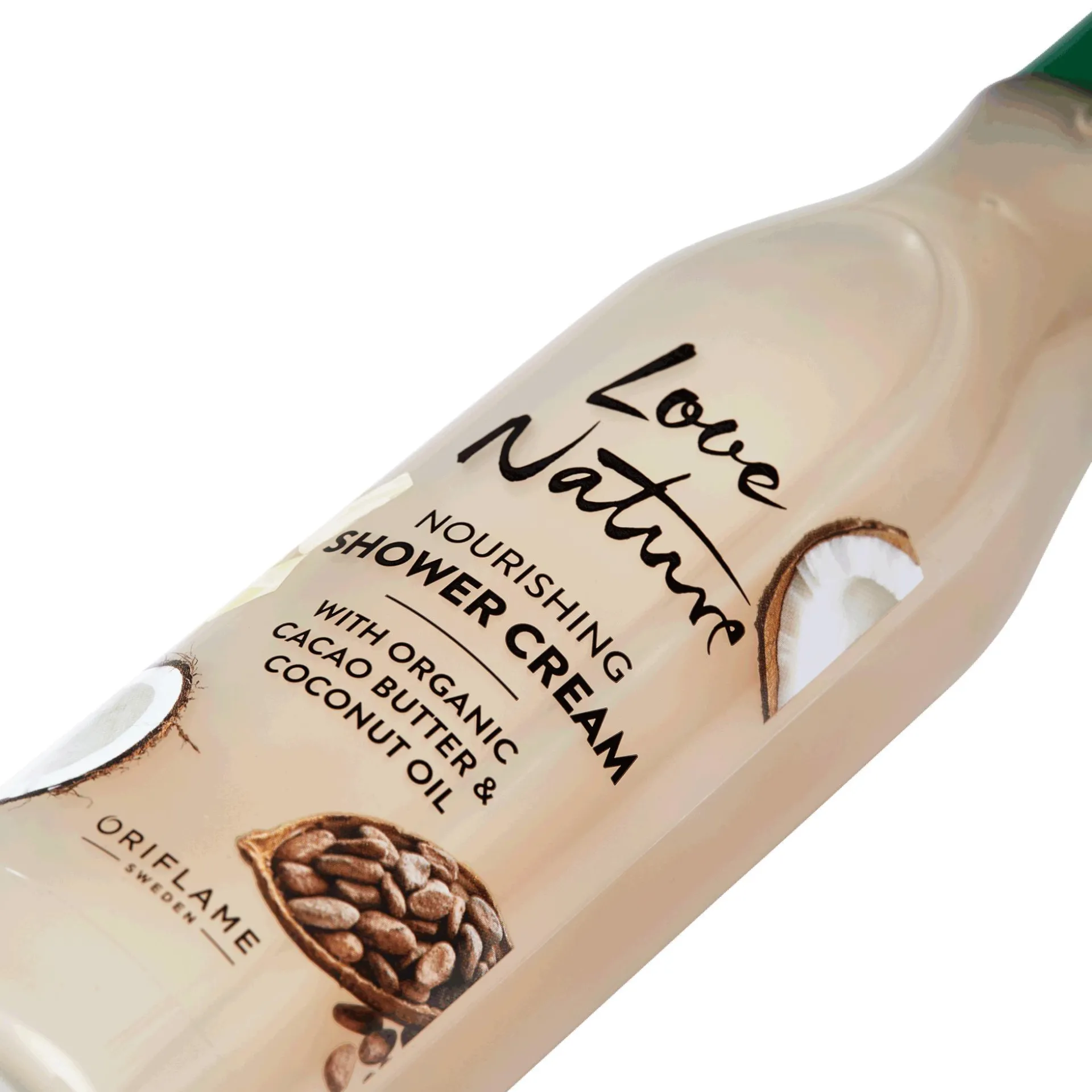Odżywczy żel pod prysznic Love Nature z organicznym masłem kakaowym i olejem kokosowym 250 ml