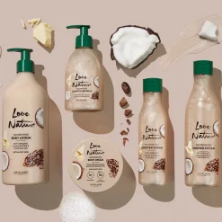 Odżywczy żel pod prysznic Love Nature z organicznym masłem kakaowym i olejem kokosowym 250 ml