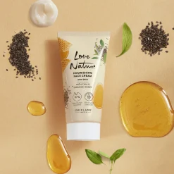 Odżywczy krem do twarzy Love Nature z chia i organicznym miodem 50 ml