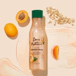 Pielęgnujący żel pod prysznic Love Nature z organicznym owsem i morelą 250 ml